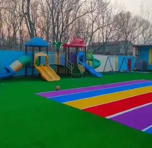 Natural Green Synthetic Grass Lawn Turf Artificial Grass Roll Carpet for Sports Flooring
