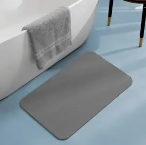Nonslip Bathroom Diatomaceous Earth Bath Mat Hard Fast Water Drying Diatom Mud Mat