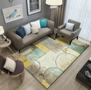 Area Rug Bedroom Bedside Floor Mat Customized 3d Printed Crystal Velvet Carpet Floor Rugs Living Room Polyester Carpet