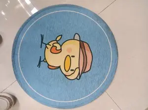 Round Outdoor Rug Christmas Decor Accessories Waterproof Outdoor Doormat Reversible Entry Decor Mat