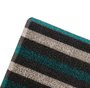 Automotive eco-friendly high quality different color stripe pvc floor coil mat roll mat
