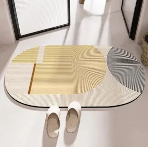 Kitchen Floor Mat Diatom Mud Pad Super Absorbent Bath Pad Anti-Slip Carpet Kitchen Mats
