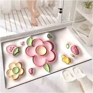Water and stain resistant 3D Vision Rug