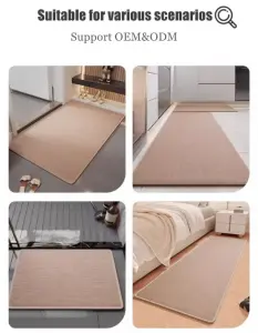 Weave 8mm Cotton linen-like Machine washable non-slip living room carpets