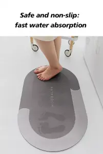 Super Absorbent Floor Mat Bathroom Absorbent Diatom Mud Soft Diatomite Bath Mat