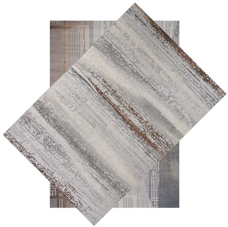 Wilton Modern Striped Woven Carpets High Pile Machine Made Home Carpet Featured Image