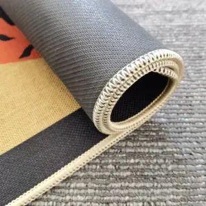 Empty Brown Grey White Painting Sublimation Blank Linen Rubber Door Mats