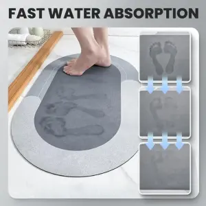 OEM Design Household Commercial Non-Slip Rubber Magic Floor Mat Quick Dry Diatomite Mud Drying Mat for Spa Ice Bucket