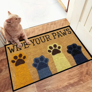 Cheap Price Crystal Velvet Printing Kitchen mat Non-slip Floor rugs household Corridor Door Mat rug Washable home foot Floor mat