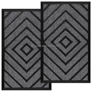 Mud Scraping Pad Entrance Door Mat for Home with Anti-skid Rubber