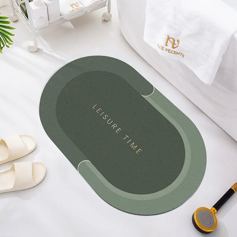 Bath Mat Super Absorbent Non slip Diatom Mud Bathroom Rug Quick Drying Bath Shower Rug Kitchen Entrance Door Mats Home Floor Mat Featured Image