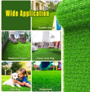 Wholesale Cheap Price Waterproof Fireproof Faux Turf Lawn Grass Carpet Artificial Grass For Carpet Landscaping