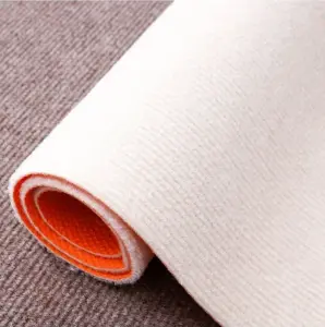 Commercial single color plain ribbed doormat PVC backing door mat