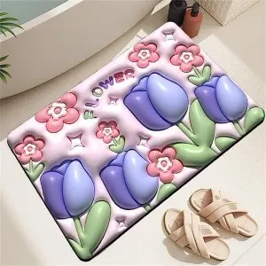 Water and stain resistant 3D Vision Rug