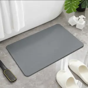algae diatom mud marble memorial foom absorbent quick-drying set non slip diatom mud floor stone kit bath for grey bathroom mat