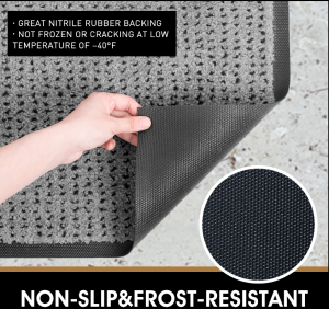 Indoor Entrance Floormat Outdoor Anti Slip Front Door Water Absorbs Mat