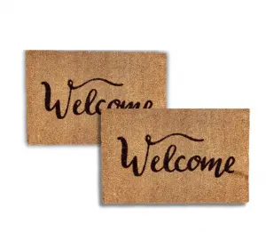 Authentic Coconut Door Mats WELCOME MAT Pet Mat Vietnamese Natural Charm Suitable for Front Doors Patios Customize Logo