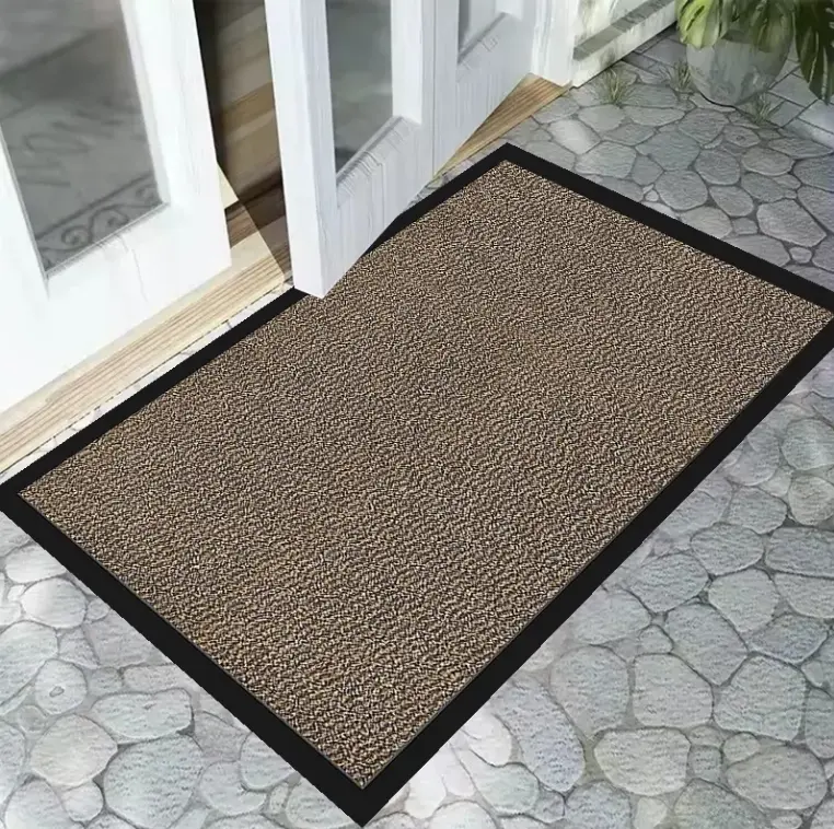 Mud Scraping Pad cut pile Entrance Door Mat for Home with Anti-skid Rubber Featured Image