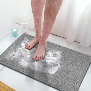 Home Bath Mat Coral Fleece Carpet Water Absorption Non-slip Wash Basin Bathtub Side Shower Room Memory Foam Toilet Floor Mat