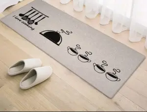 Flax floor mat