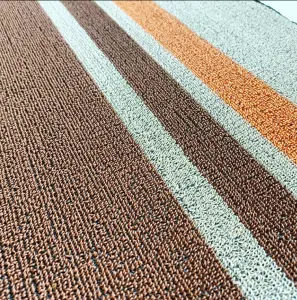 Wholesale Custom Home Welcome Floor Kitchen Single Carpet Pvc Coil Non slip PVC Loop Mats Outdoor Mat
