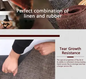 Wholesale New Product Floor Sports Jute Mat Non-slip Natural Linen Rubber Yoga Mat