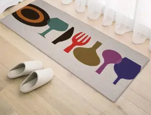 China Anti-slip Customized Waterproof Flax Floor Mat
