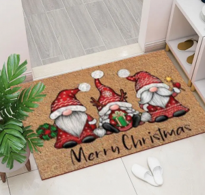 Modern Crystal Velvet Floor Mat Non-Slip Absorbent Foot Pads Bedroom Corridor Entrance Wholesale Christmas Carpet