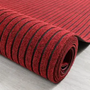 Seven Stripe Rib Rug Floor Door Mat for Home China Factory Front Indoor Entrance Outdoor Polyester