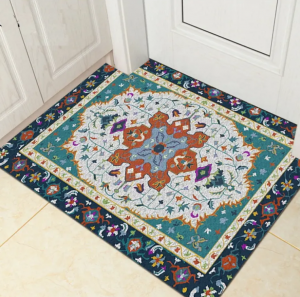 Hot Sale Home Rugs Decorative Rubber Non-Slip Floor Mat Custom Crystal Velvet Carpet 3D Printed Entrance Door Mat