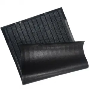 Hot Selling Anti-Slip Entrance Different Color Double Stripes Seven Stripes PVC Backing Door Hotel Floor Mat
