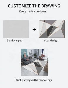 High Quality Royal Floor Fabric Modern Luxury Crystal Velvet Carpet 3D Area Rug mats for Living Room gray carpet flooring tapete