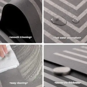 super absorbent mat bathroom waterproof floor mats Bath Rug luxurious toilets carpet anti slip quick drying diatom mud soft mat