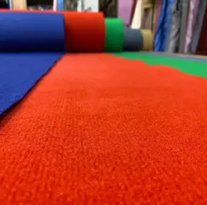 600GSM Non-woven line expo carpet Cambodia Rib anti-slip 4mm carpet for exhibition events stripe carpet