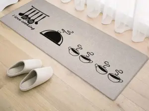 China Anti-slip Customized Waterproof Flax Floor Mat