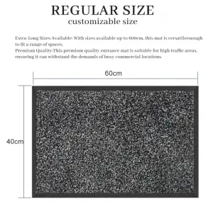 Custom commercial heavy duty Reusable outdoor Solution dyed Floor rubber Door Mat For Home entrance