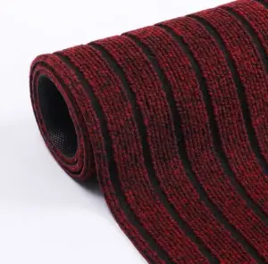 Seven Stripe Rib Rug Floor Door Mat for Home China Factory Front Indoor Entrance Outdoor Polyester