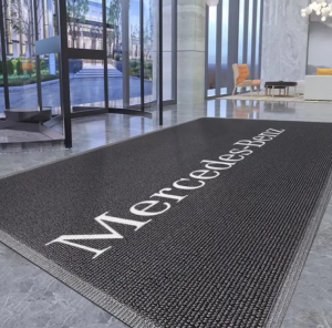 Custom Logo Mat Free design Doormat PVC Spaghetti Coil Mat Entrance Mats Nylon Carpet