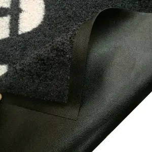 Commercial Carpet Black Logo Mat Custom Printed Rubber Floor Entrance Door Mat for Store