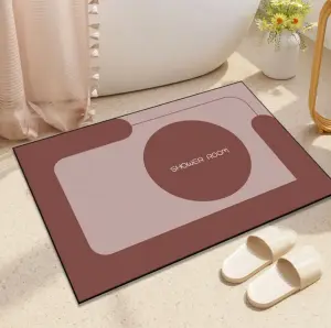 Carpet Toilet Anti slip Quick Drying Diatom Mud Soft Mat Super Absorbent Mat Bathroom Waterproof Floor Mats Bath Rugs