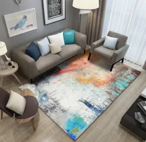 Area Rug Bedroom Bedside Floor Mat Customized 3d Printed Crystal Velvet Carpet Floor Rugs Living Room Polyester Carpet