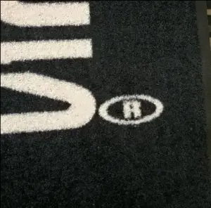 Commercial Carpet Black Logo Mat Custom Printed Rubber Floor Entrance Door Mat for Store