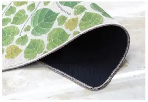 Flax floor mat