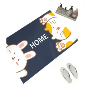Foot mat, oil resistant, waterproof, household mat, door mat New kitchen floor mat, long strip, absorbent, non slip mat