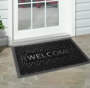 Durable Front Door Mat Outdoor Indoor Welcome Mat Non Slip Outside Door Mats