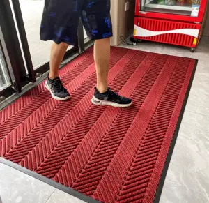 Wholesale Polyester Indoor Front Doormat Custom Entrance Mat Commercial Outdoor Door Mats with PVC backing