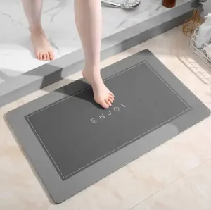 Luxurious Diatomaceous Non Slip Absorbed Water Carpet Quick Drying Bathroom Mat Rug Absorbent Diatomite Bath mats
