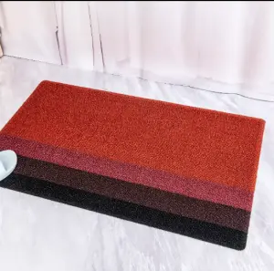 Automotive eco-friendly high quality different color stripe pvc floor coil mat roll mat