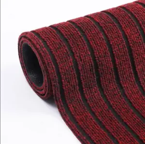 PVC carpet polyester mud scraping pad entrance door mat