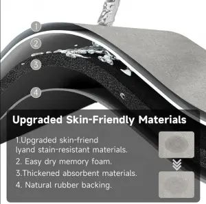 Machine Made Diatom Mud Cushion Toilet Water Absorption Pad Non-Slip Footrest Door Diatomite Stone Bath Mat